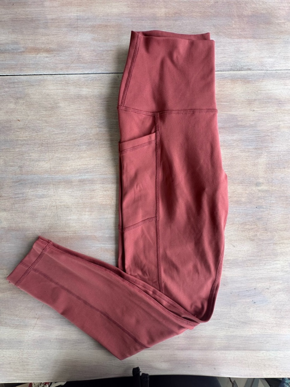 Yogalicious Lux pink High-Rise cropped leggings with pockets size S